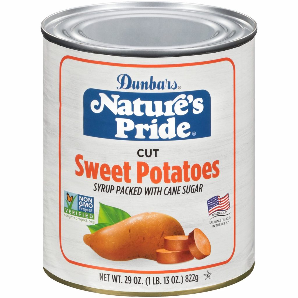 29oz. Nature's Pride Cut Sweet Potatoes Non-GMO