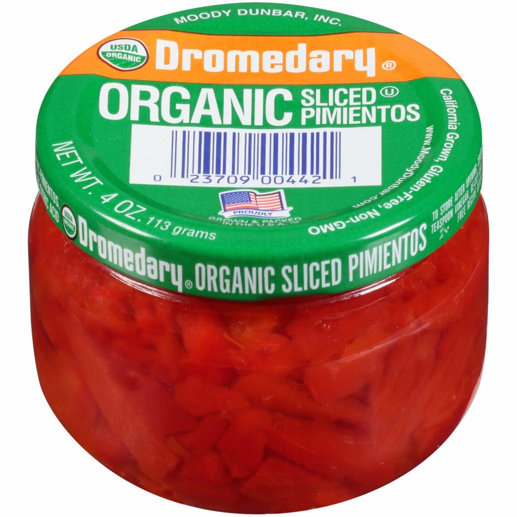 4oz. Organic Dromedary Sliced Pimientos