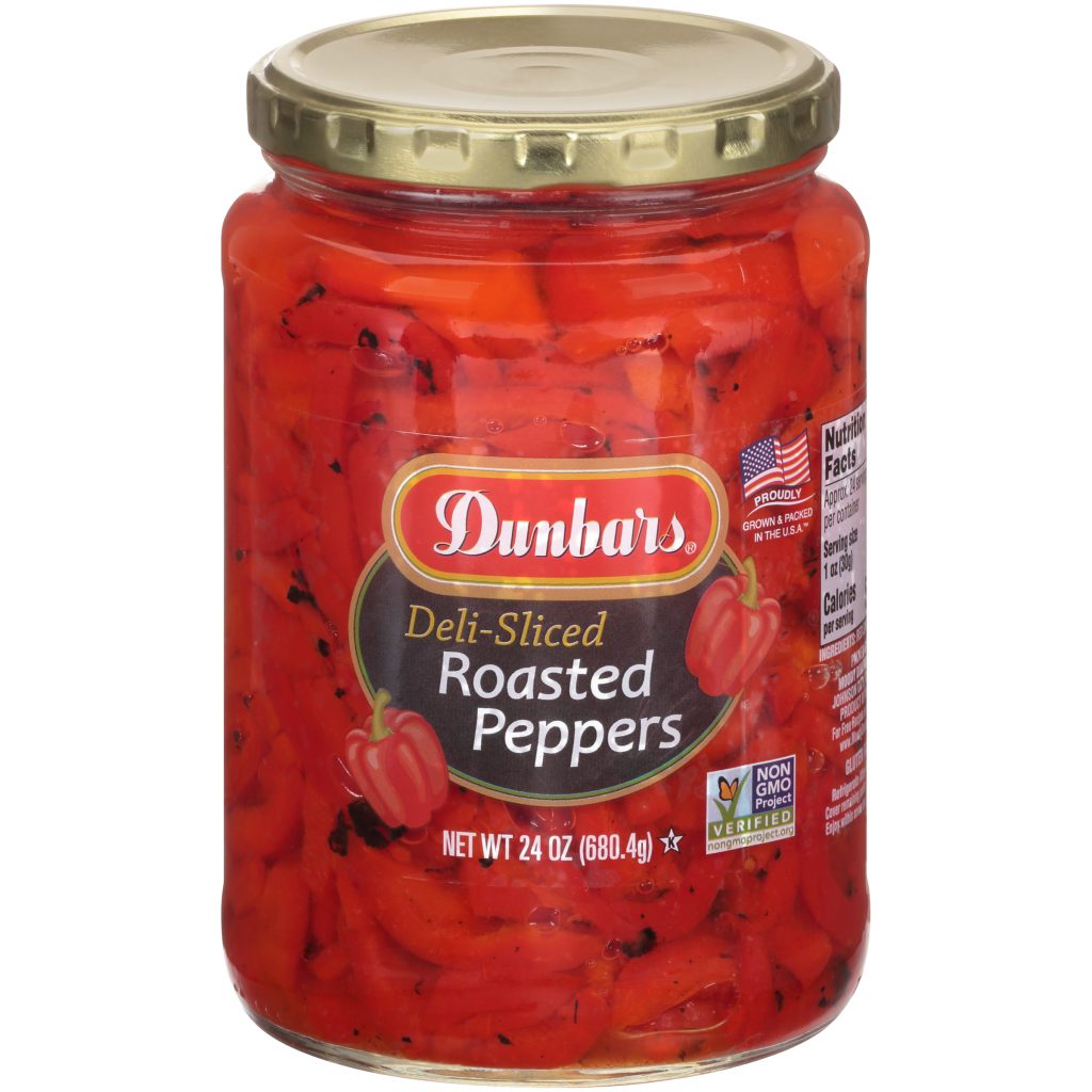Dunbars Deli-Silced Roasted Peppers 24 Oz Non GMO