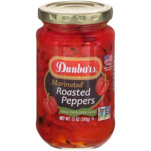 Dunbars Marinated Roasted Peppers Olive Oil and Garlic NON GMO 12 Oz