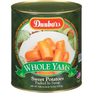 Dunbars Sweet Potatoes Whole Yams 108oz