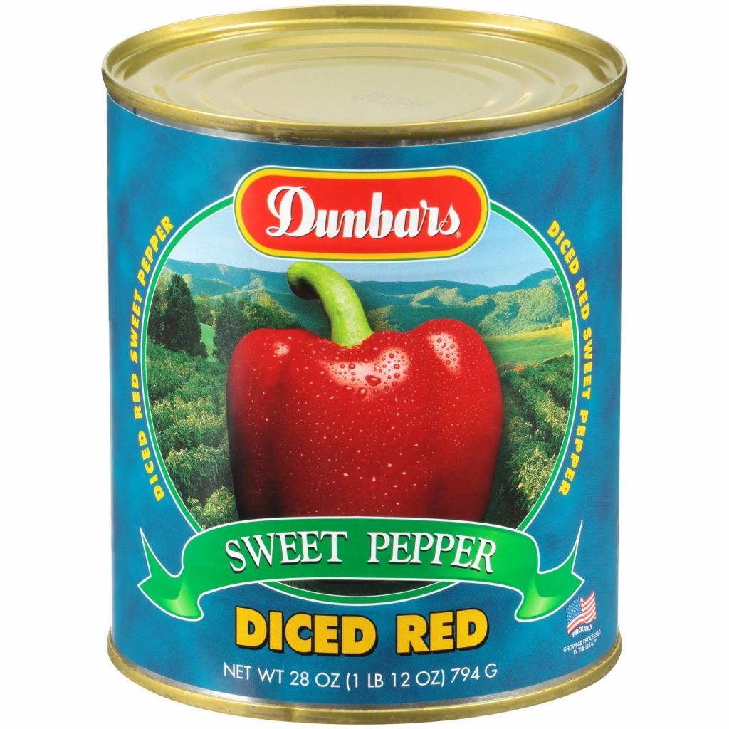 Dunbars Sweet Red Pepper Diced 28oz