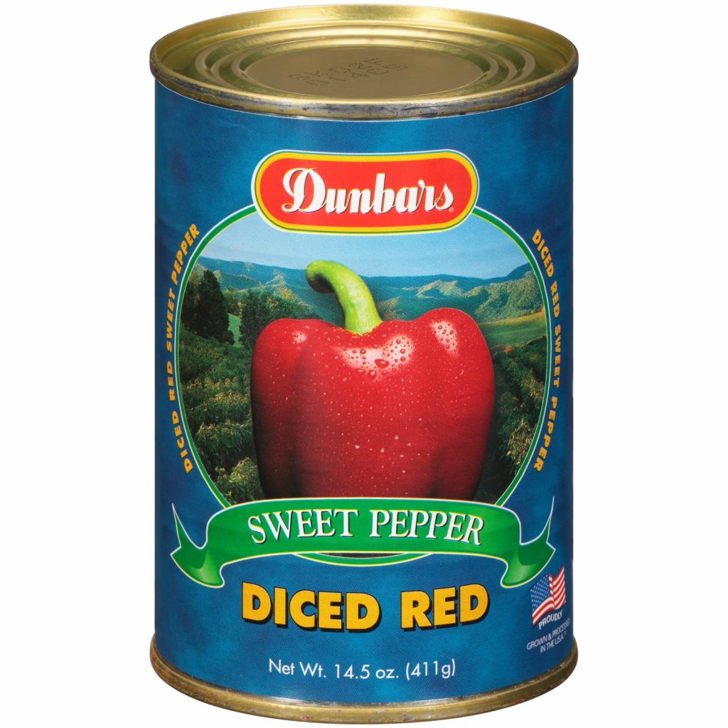 Dunbars Sweet Red Pepper Diced 14.5 Oz
