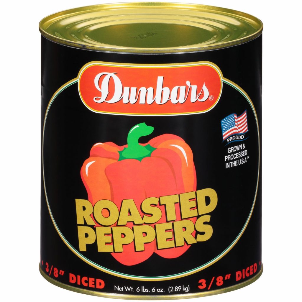 Dunbars Roasted Peppers 3/8" Diced