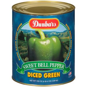 Dunbars Sweet Green Pepper Diced 102 Oz