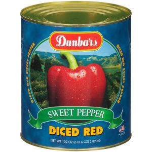 Dunbars Sweet Red Pepper Diced 102 Oz