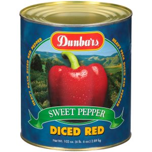 Dunbars Sweet Red Pepper Diced 102 Oz