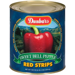Dunbars Red Bell Pepper Strips 102 Oz