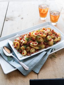 Warm Bacon-Pimiento Potato Salad